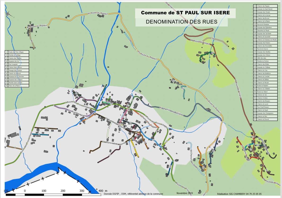 plan des rues 1