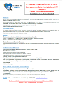 DEMANDE EMPLOI MAIRIE LANDRY